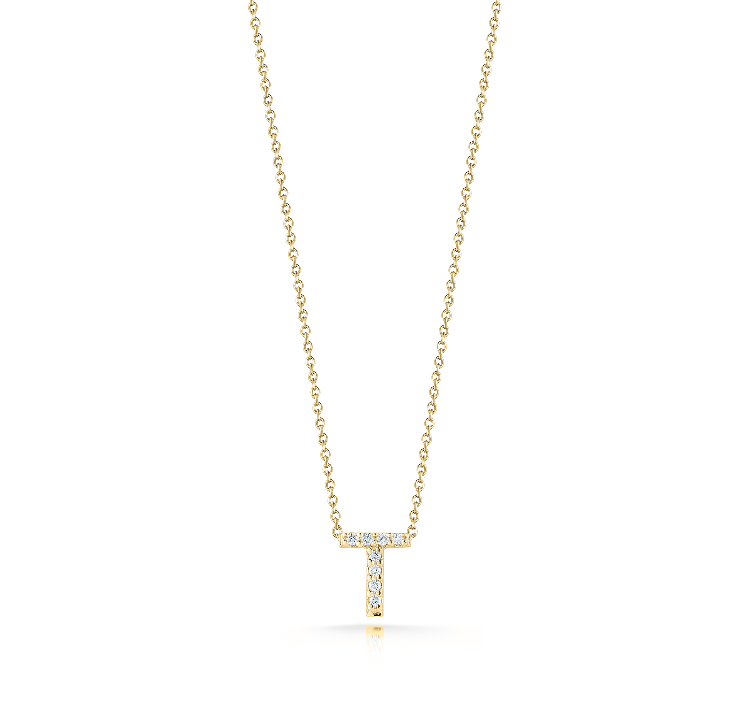 Roberto Coin Tiny Treasures Yellow Gold "Love Letter" Initial Pendant